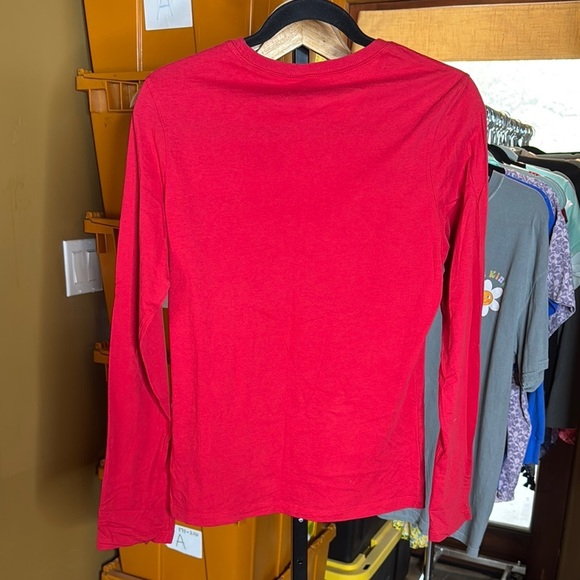 Bella Dogs Aren't Luggage Dogs Against Romney Red Long Sleeve Shirt Size Large - Picture 5 of 6